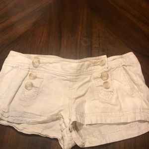 Express Low waist linen blend shorts